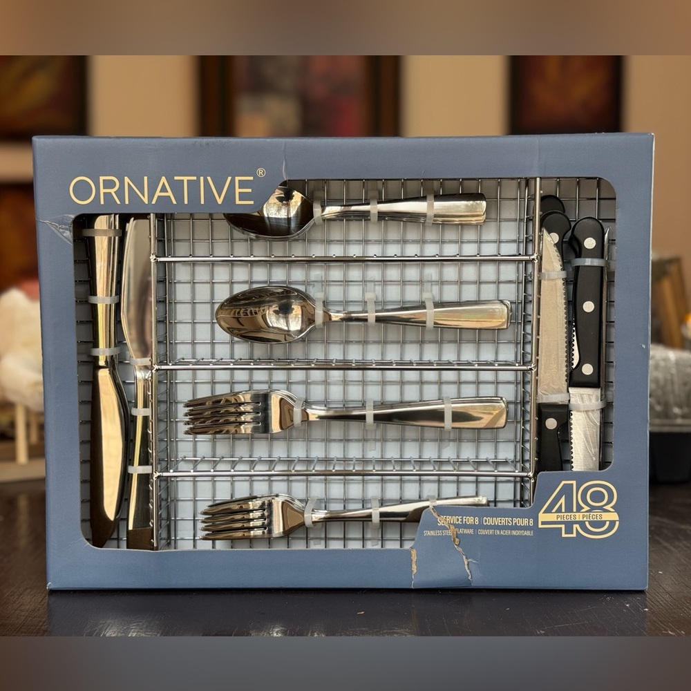 Ornative Stainless Steel 48 pc Cutlery Set
